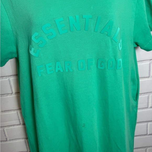 Fear of God Essentials Oversized Green T-Shirt Dress/size 8 - Picture 4 of 12